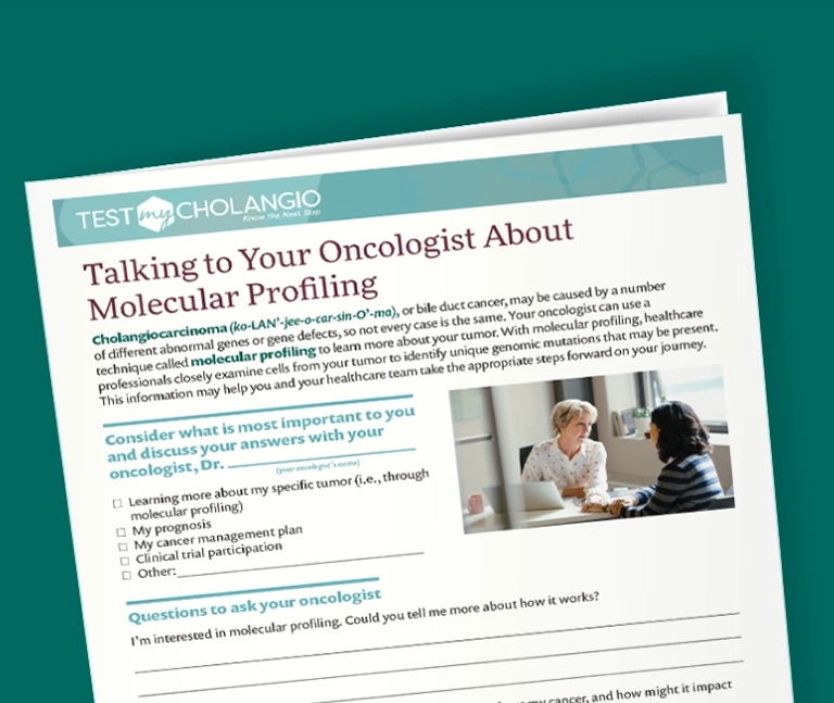 The Biomarker Testing Discussion Guide.